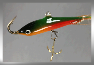 Jigger Größe 2 von Nils Master, Farbe: 52 Rainbow-Head, Länge: 7 Zentimeter, Gewicht: 10 Gramm