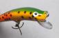 Preview: Nils Master Invincible 8 cm Floating Wobbler, Farbe: 032 grün/orange/rot/gepunktet, Gewicht: 8 Gramm