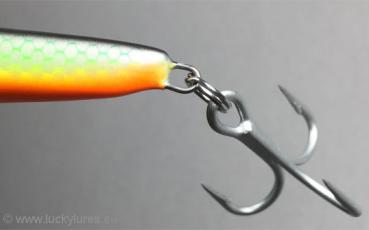 Nils Master Invincible 18 cm Floating Wobbler, Farbe: 015 Prey Fish Orange, Gewicht: 40 Gramm