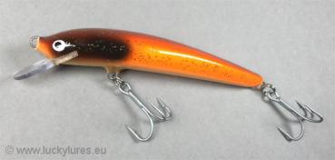 Nils Master INVINCIBLE Floating Wobbler, Größe: 12 cm, Farbe: 274 Black Head Orange Copper Gold, Gewicht: 24 Gramm