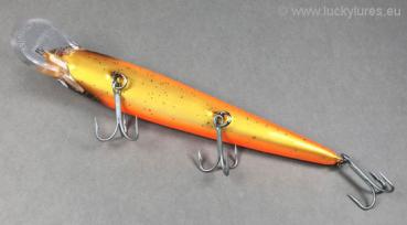 Nils Master INVINCIBLE Floating Wobbler, Größe: 15 cm, Farbe: 274 Black Head Orange Copper Gold, Gewicht: 30 Gramm