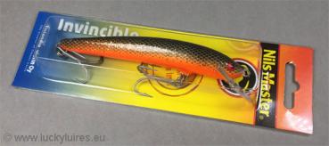 Nils Master INVINCIBLE Floating Wobbler, Größe: 12 cm, Farbe: 152 Orange-Black-Fish, Gewicht: 24 Gramm