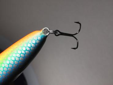 NILS MASTER Jumbo Shallow Wobbler schwimmend, Länge: 12 cm, Farbe: 015 Prey Fish Orange, Gewicht: 27 Gramm