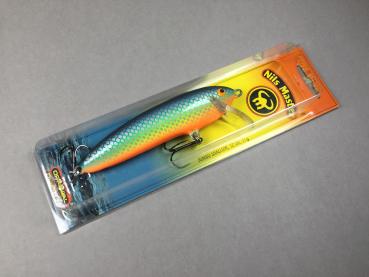 NILS MASTER Jumbo Shallow Wobbler schwimmend, Länge: 12 cm, Farbe: 015 Prey Fish Orange, Gewicht: 27 Gramm