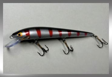 Nils Master INVINCIBLE Floating Wobbler, Größe: 15 cm, Farbe: 003 Silver Perch Red Stripes, Gewicht: 30 Gramm