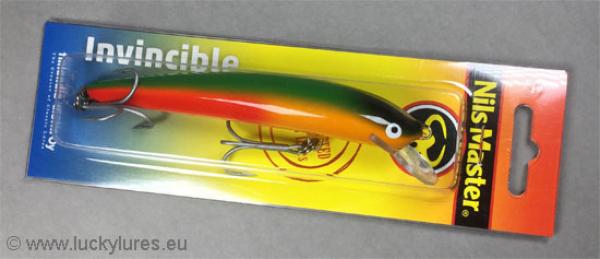 Nils Master Invincible 12 cm Floating Wobbler, Farbe: 052 Blackhead-Rainbow, Gewicht: 24 Gramm