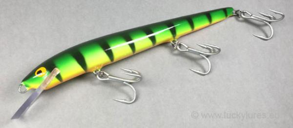 Nils Master Invincible 18 cm Floating Wobbler, Farbe: 160 Green Tiger, Gewicht: 40 Gramm