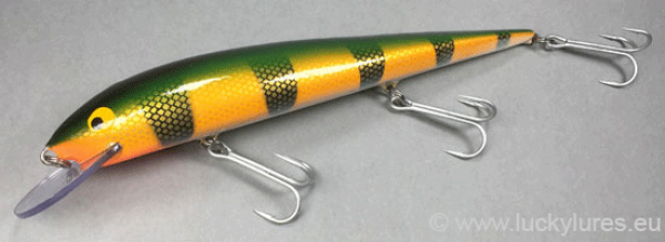 Nils Master Invincible 25 cm Floating Wobbler, Farbe: 007 Real Perch, Gewicht: 120 Gramm