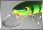 Nils Master Invincible 18 cm Floating Wobbler, Farbe: 160 Green Tiger, Gewicht: 40 Gramm